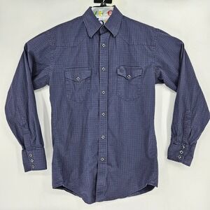Wrangler George Strait Troubadour Shirt Mens Large Western Pearl Snap Rodeo